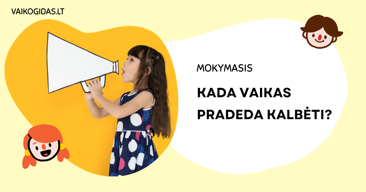 Kada vaikas pradeda kalbėti