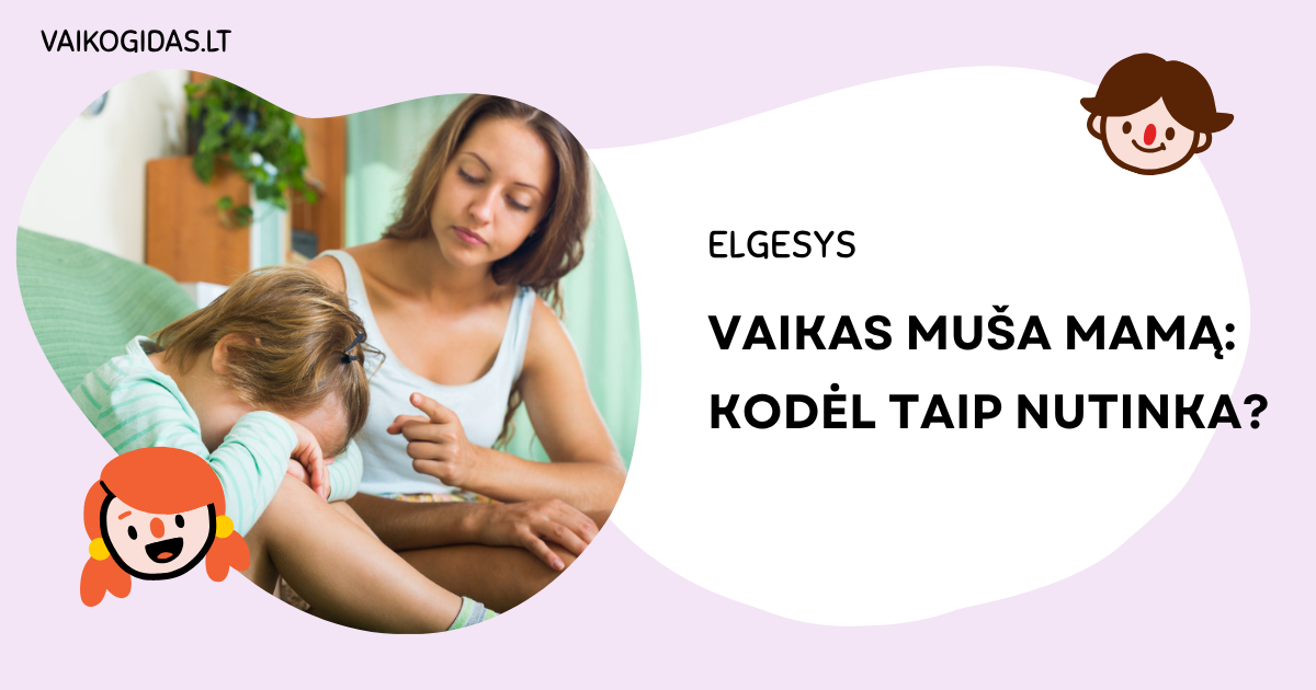 Vaikas muša mamą