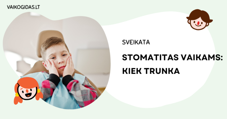 Stomatitas vaikams