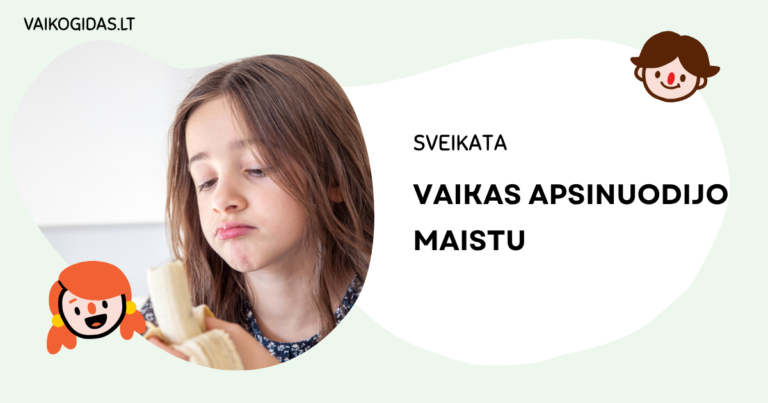 Vaikas apsinuodijo maistu