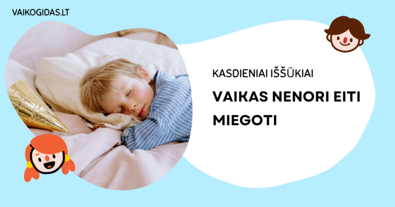 Vaikas nenori eiti miegoti