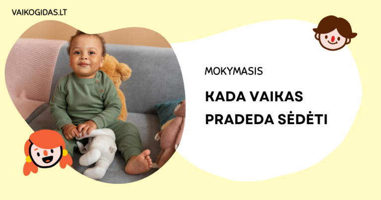 Kada vaikas pradeda sėdėti