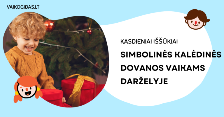 kalėdinės dovanos vaikams darželyje
